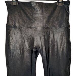 SPANX Black Faux Leather Leggings